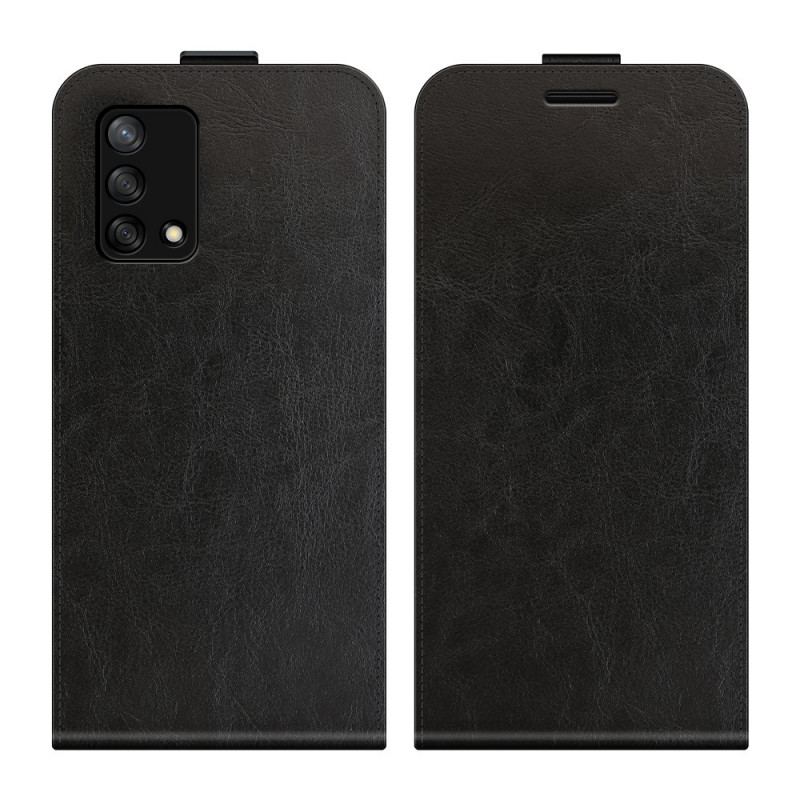 Capa Folio Para Oppo A74 4G Flip Dobrável Retrô