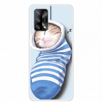 Capa Para Oppo A74 4G Gatinho Dormindo