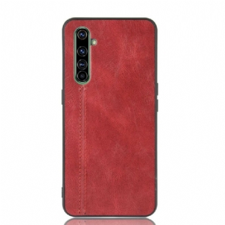 Capa Para Realme X50 Pro Costura De Couro Estilo