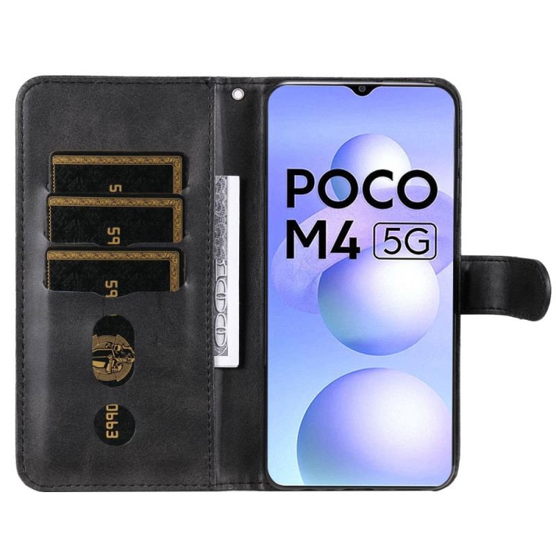 Capa Flip Para Poco M4 5G Carteira