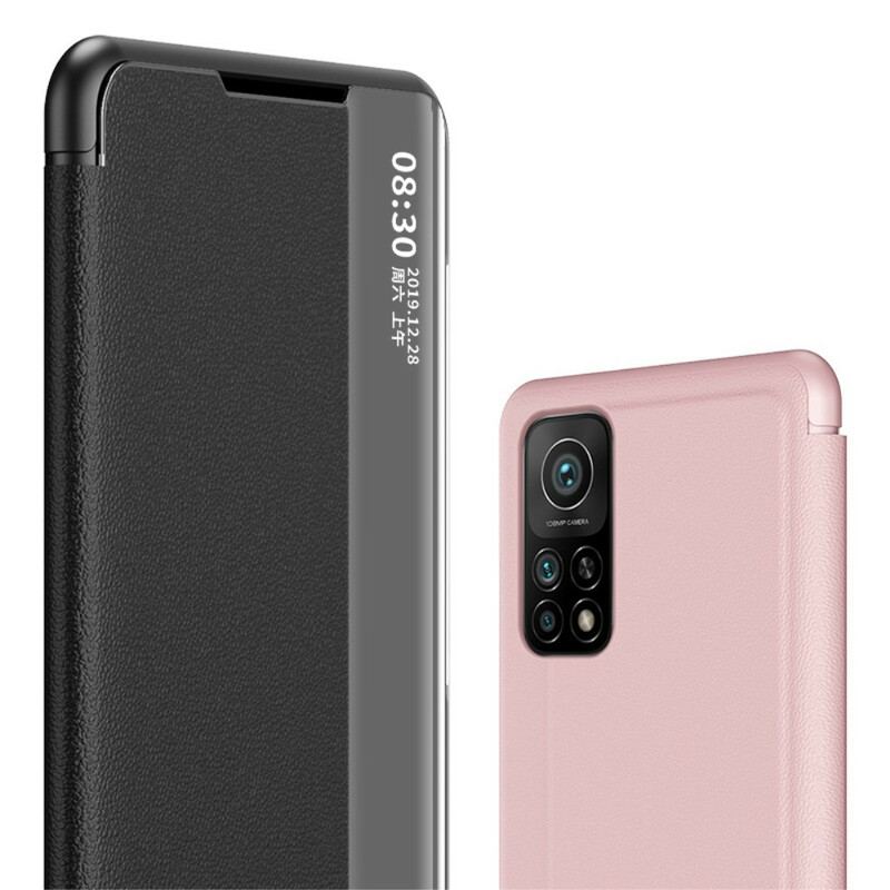 Capa De Celular Para Xiaomi Mi 10T / 10T Pro Couro Sintético Texturizado