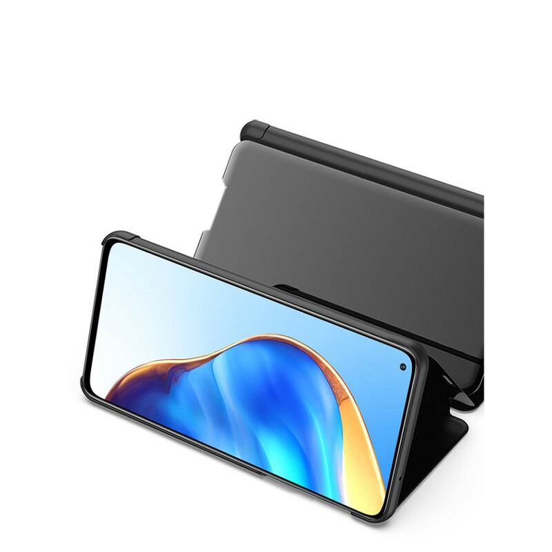 Capa De Celular Para Xiaomi Mi 10T / 10T Pro Espelho E Couro Sintético