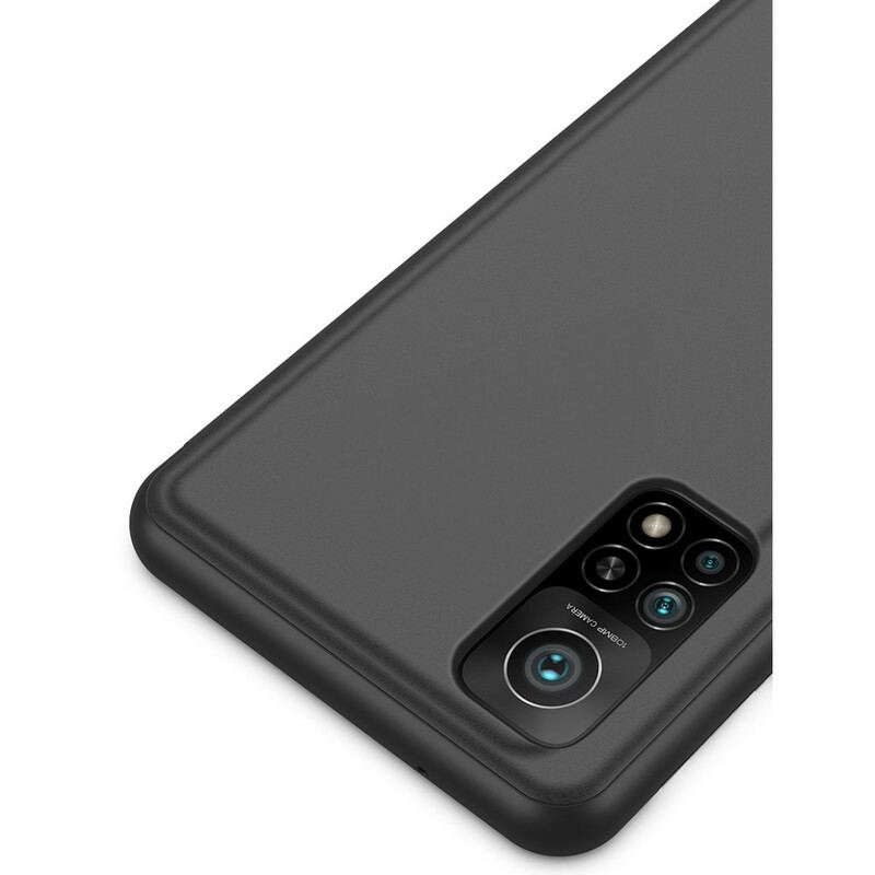 Capa De Celular Para Xiaomi Mi 10T / 10T Pro Espelho E Couro Sintético