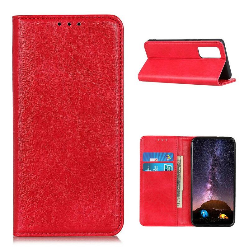 Capa De Celular Para Xiaomi Mi 10T / 10T Pro Flip Couro Dividido Texturizado