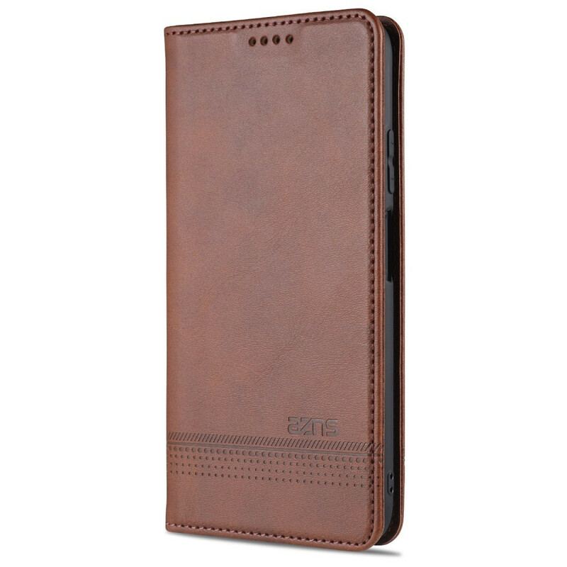 Capa De Celular Para Xiaomi Mi 10T / 10T Pro Flip Estilo De Couro Azns