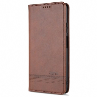 Capa De Celular Para Xiaomi Mi 10T / 10T Pro Flip Estilo De Couro Azns