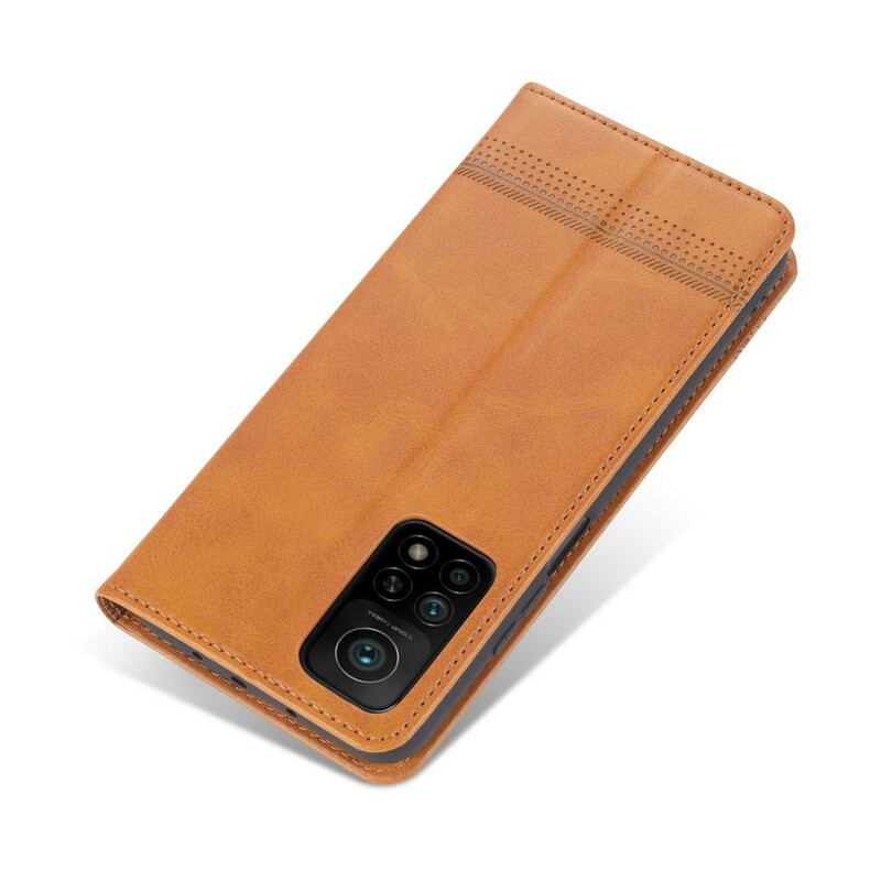 Capa De Celular Para Xiaomi Mi 10T / 10T Pro Flip Estilo De Couro Azns