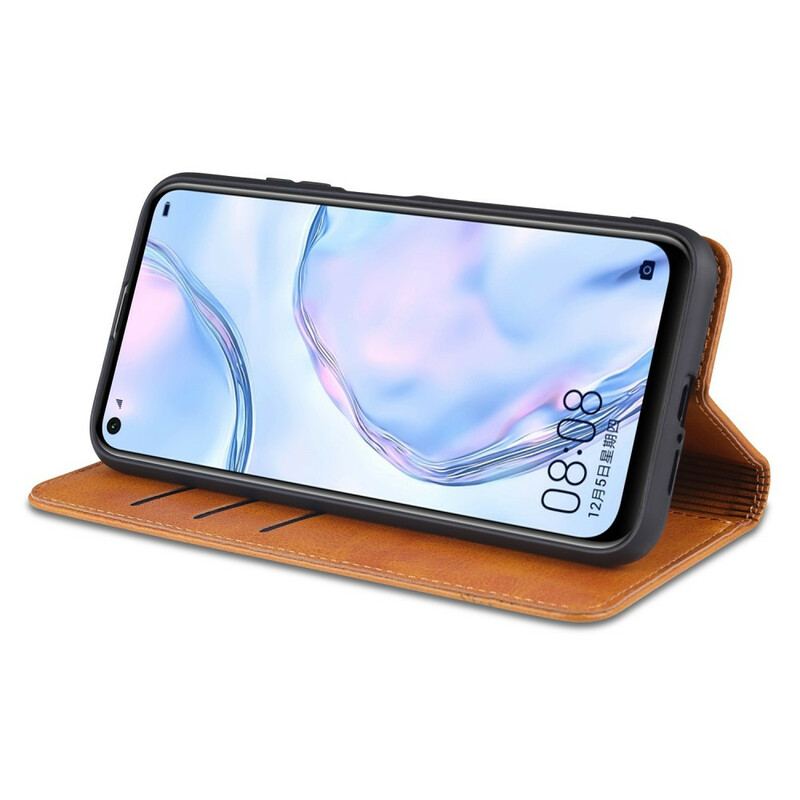 Capa De Celular Para Xiaomi Mi 10T / 10T Pro Flip Estilo De Couro Azns