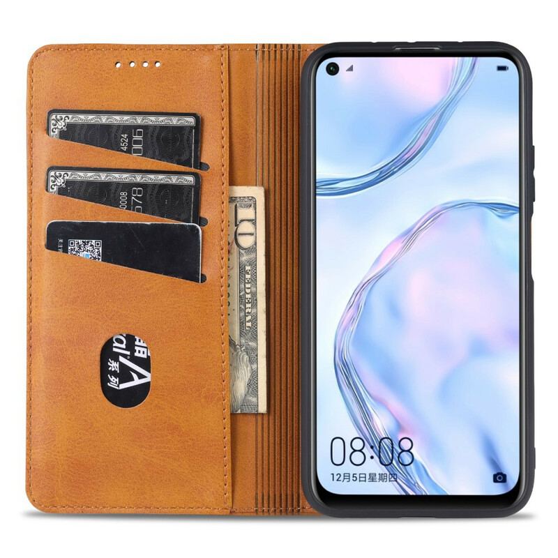 Capa De Celular Para Xiaomi Mi 10T / 10T Pro Flip Estilo De Couro Azns