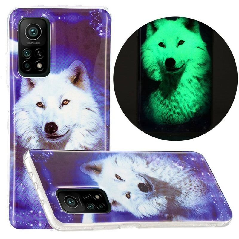 Capa De Celular Para Xiaomi Mi 10T / 10T Pro Fluorescente Wolf Series