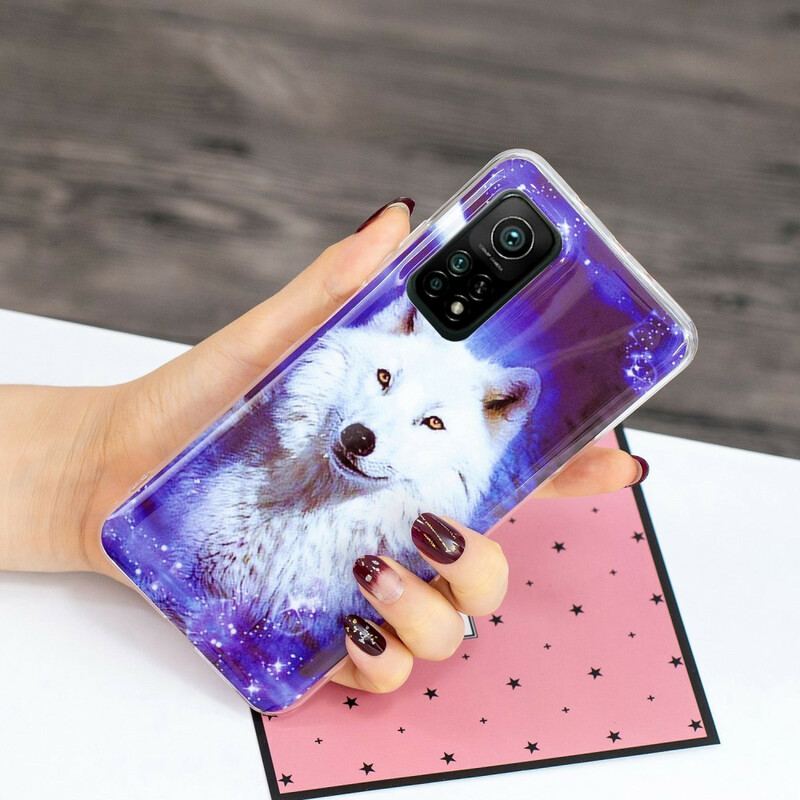 Capa De Celular Para Xiaomi Mi 10T / 10T Pro Fluorescente Wolf Series