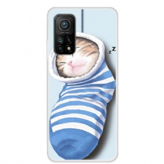 Capa De Celular Para Xiaomi Mi 10T / 10T Pro Gatinho Dormindo