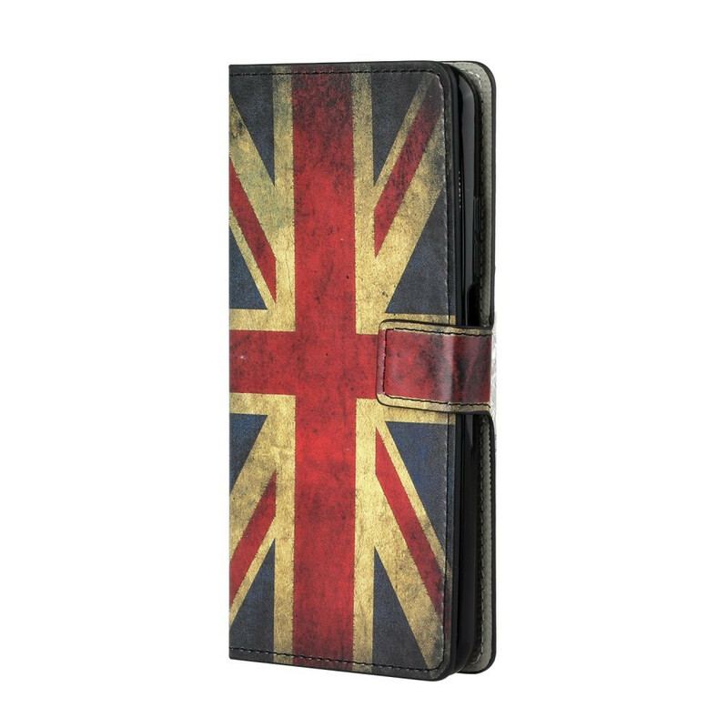 Capa De Couro Para Xiaomi Mi 10T / 10T Pro Bandeira Da Inglaterra