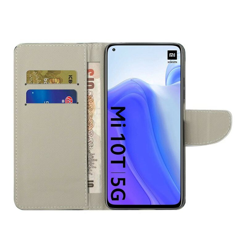 Capa De Couro Para Xiaomi Mi 10T / 10T Pro Camuflar