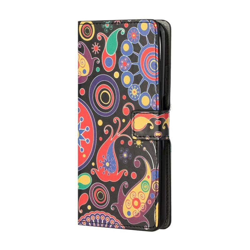 Capa De Couro Para Xiaomi Mi 10T / 10T Pro Design Da Galáxia