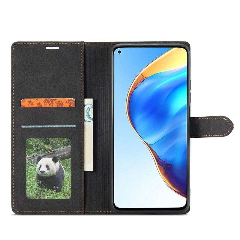 Capa De Couro Para Xiaomi Mi 10T / 10T Pro Forwenw Efeito Couro