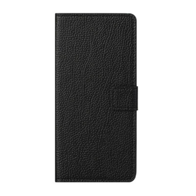 Capa De Couro Para Xiaomi Mi 10T / 10T Pro Lichia Simples