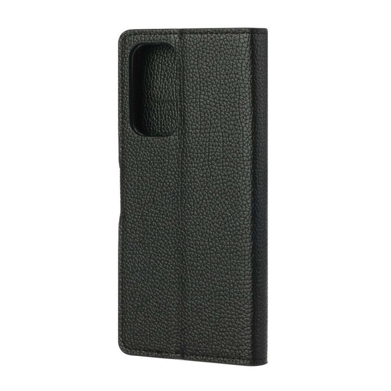 Capa De Couro Para Xiaomi Mi 10T / 10T Pro Lichia Simples