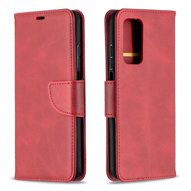 Capa Em Pele Para Xiaomi Mi 10T / 10T Pro Flip Retalho Oblíquo