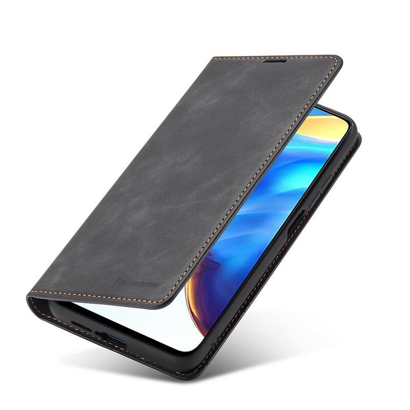 Capa Em Pele Para Xiaomi Mi 10T / 10T Pro Forwenw Efeito Couro