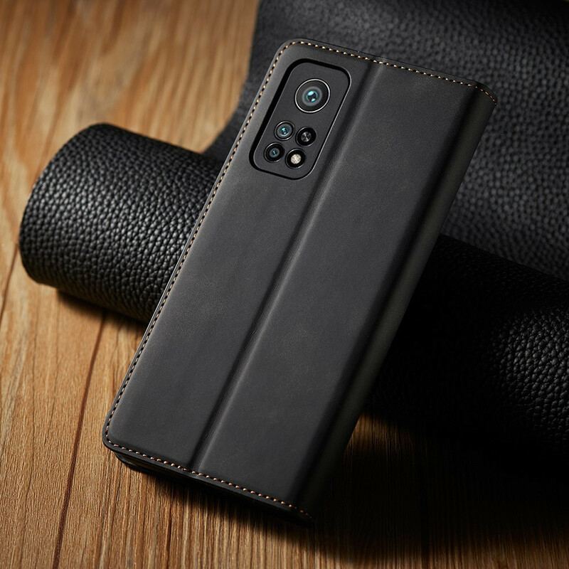 Capa Em Pele Para Xiaomi Mi 10T / 10T Pro Forwenw Efeito Couro