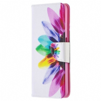 Capa Flip Para Xiaomi Mi 10T / 10T Pro Aquarela Flor Profissional