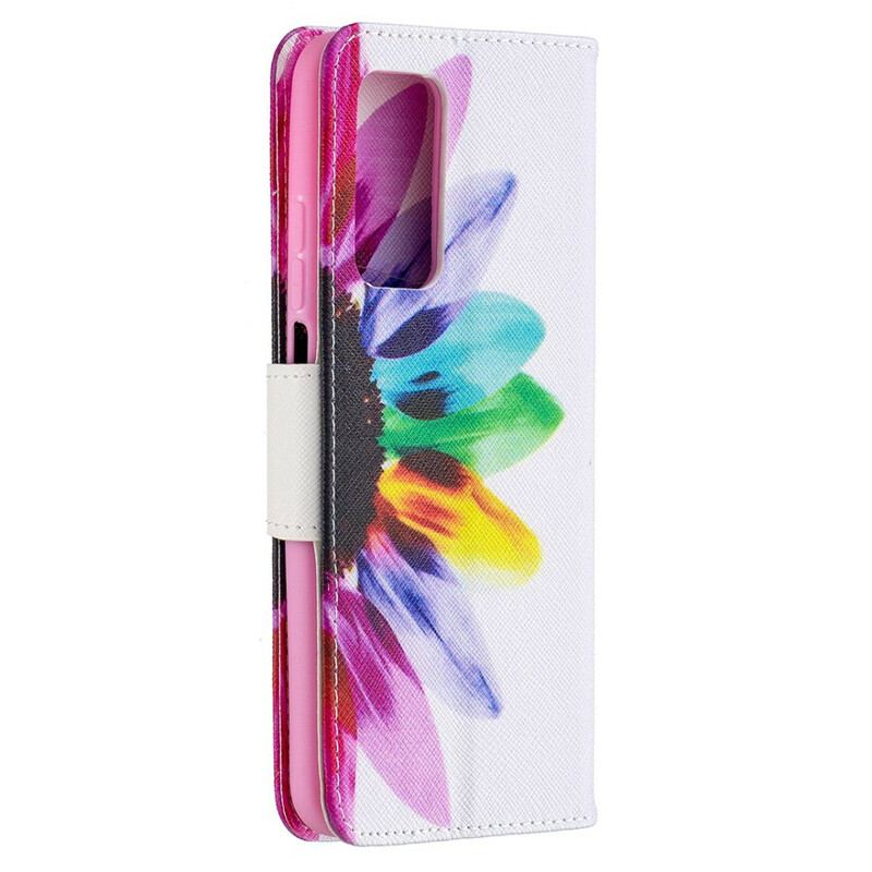 Capa Flip Para Xiaomi Mi 10T / 10T Pro Aquarela Flor Profissional