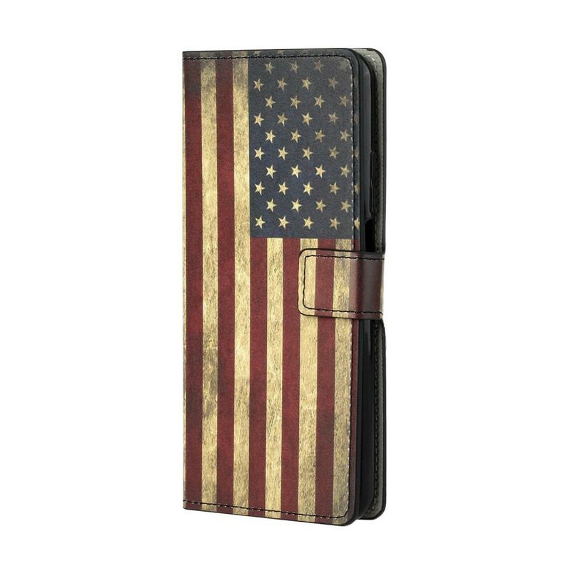 Capa Flip Para Xiaomi Mi 10T / 10T Pro Bandeira Americana