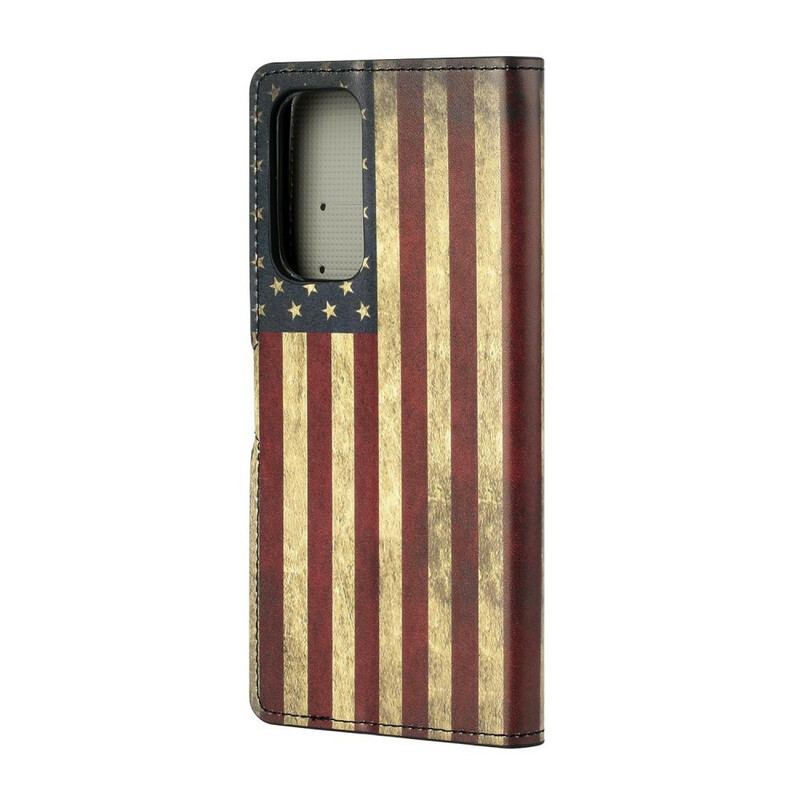 Capa Flip Para Xiaomi Mi 10T / 10T Pro Bandeira Americana