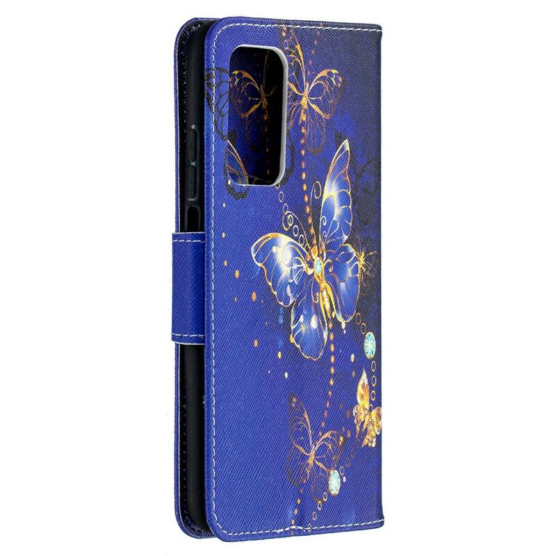 Capa Flip Para Xiaomi Mi 10T / 10T Pro Borboletas