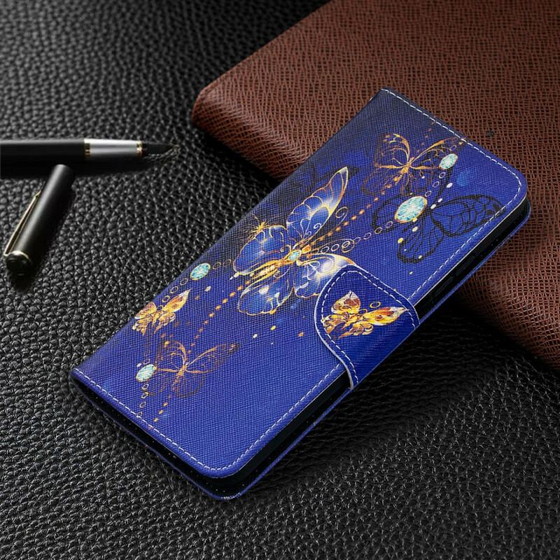 Capa Flip Para Xiaomi Mi 10T / 10T Pro Borboletas