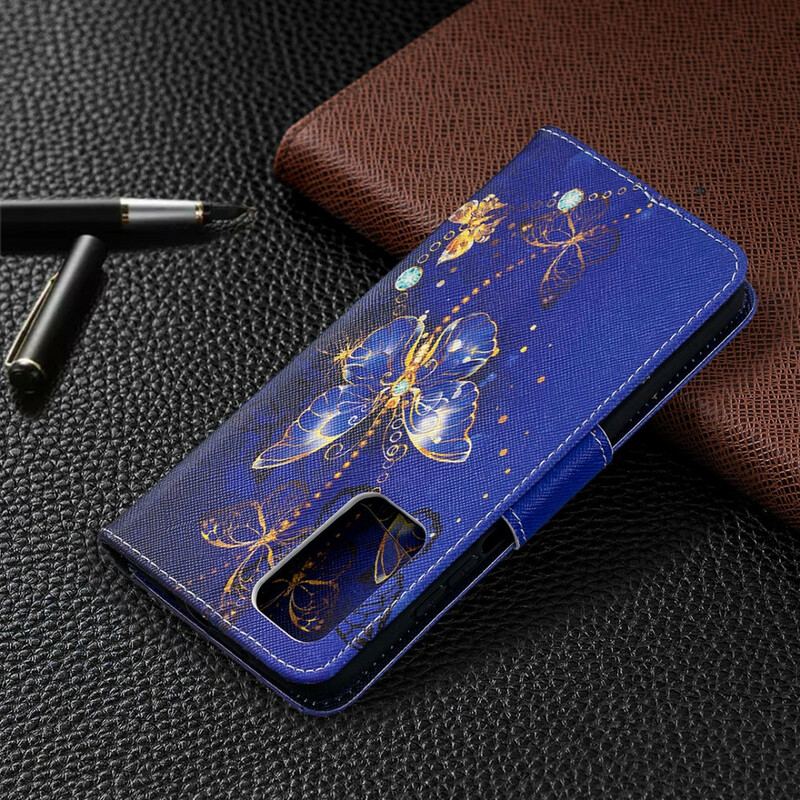 Capa Flip Para Xiaomi Mi 10T / 10T Pro Borboletas