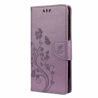 Capa Flip Para Xiaomi Mi 10T / 10T Pro Borboletas E Flores Asiáticas