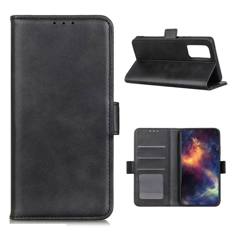 Capa Flip Para Xiaomi Mi 10T / 10T Pro De Couro Aba Dupla