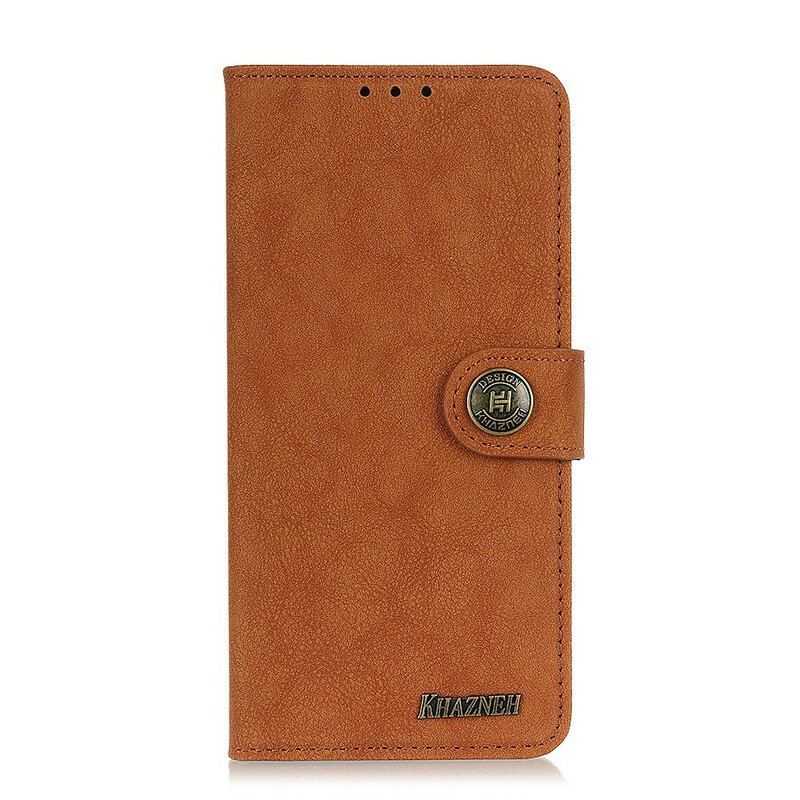 Capa Flip Para Xiaomi Mi 10T / 10T Pro Couro Dividido Retrô Khazneh