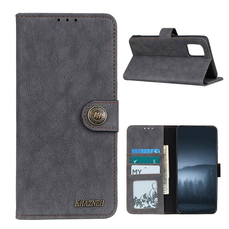 Capa Flip Para Xiaomi Mi 10T / 10T Pro Couro Dividido Retrô Khazneh