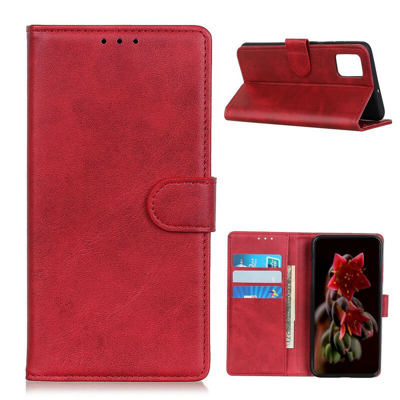 Capa Flip Para Xiaomi Mi 10T / 10T Pro Efeito De Couro Fosco Retrô