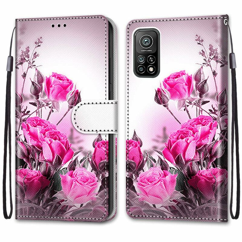 Capa Flip Para Xiaomi Mi 10T / 10T Pro Flores Mágicas