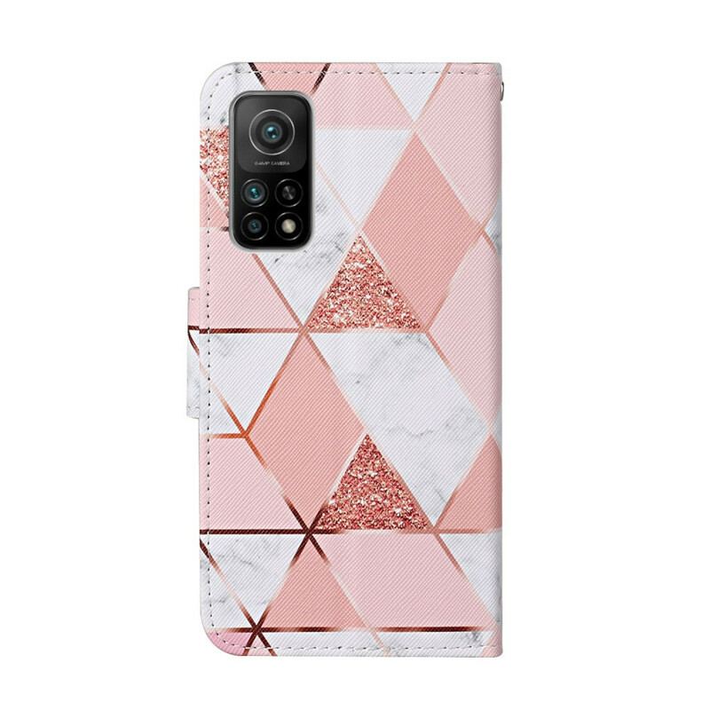 Capa Flip Para Xiaomi Mi 10T / 10T Pro Gráfico Rosa