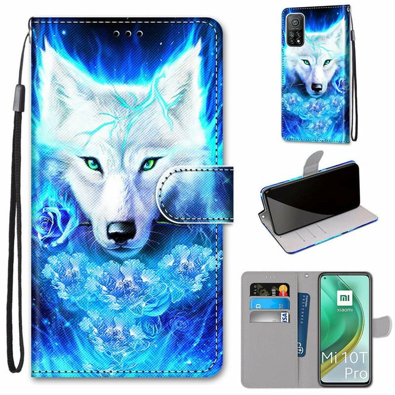 Capa Flip Para Xiaomi Mi 10T / 10T Pro Lobo Mágico