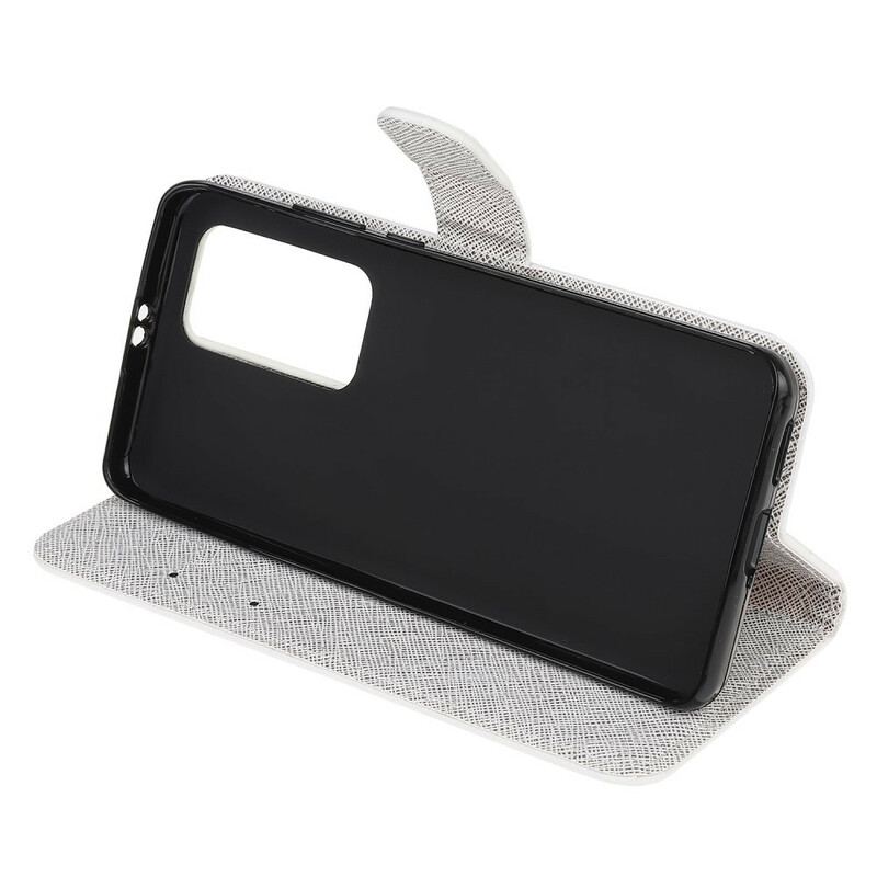 Capa Flip Para Xiaomi Mi 10T / 10T Pro Lobo No Inverno Com Cordão