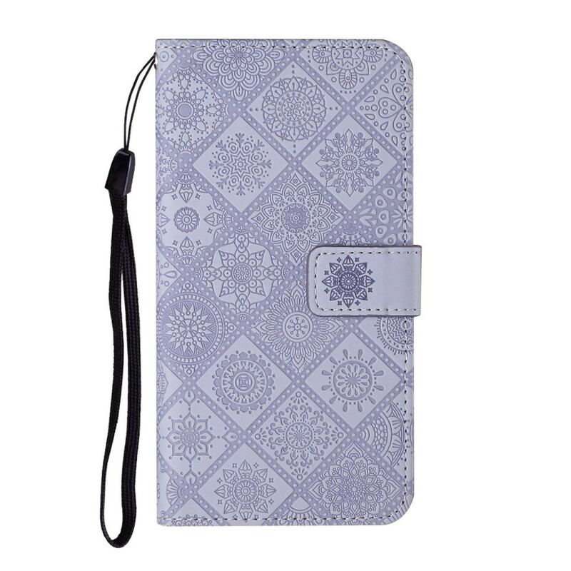 Capa Flip Para Xiaomi Mi 10T / 10T Pro Padrão De Tapeçaria