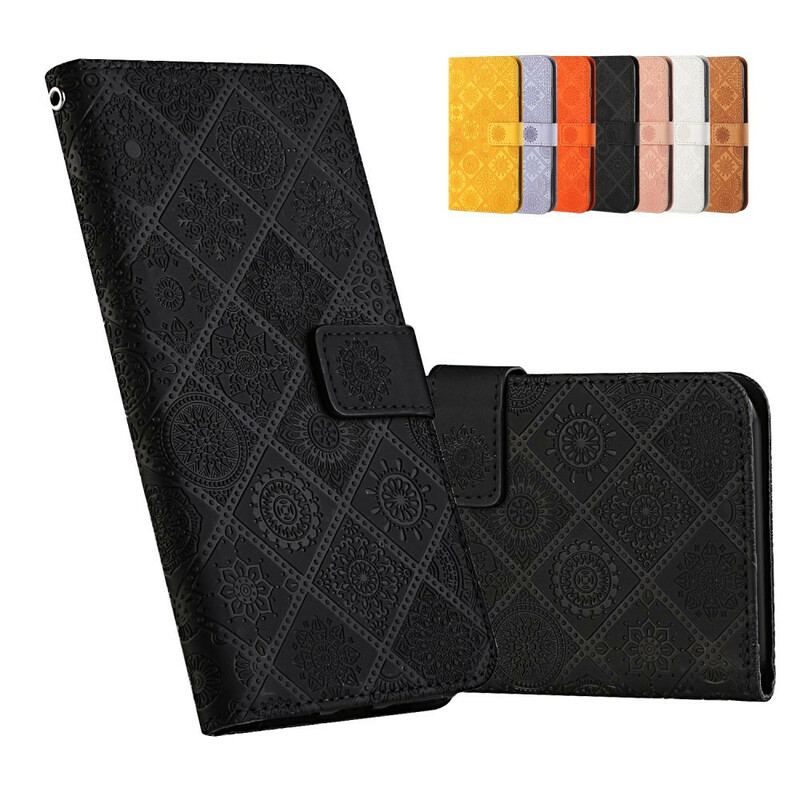 Capa Flip Para Xiaomi Mi 10T / 10T Pro Padrão De Tapeçaria