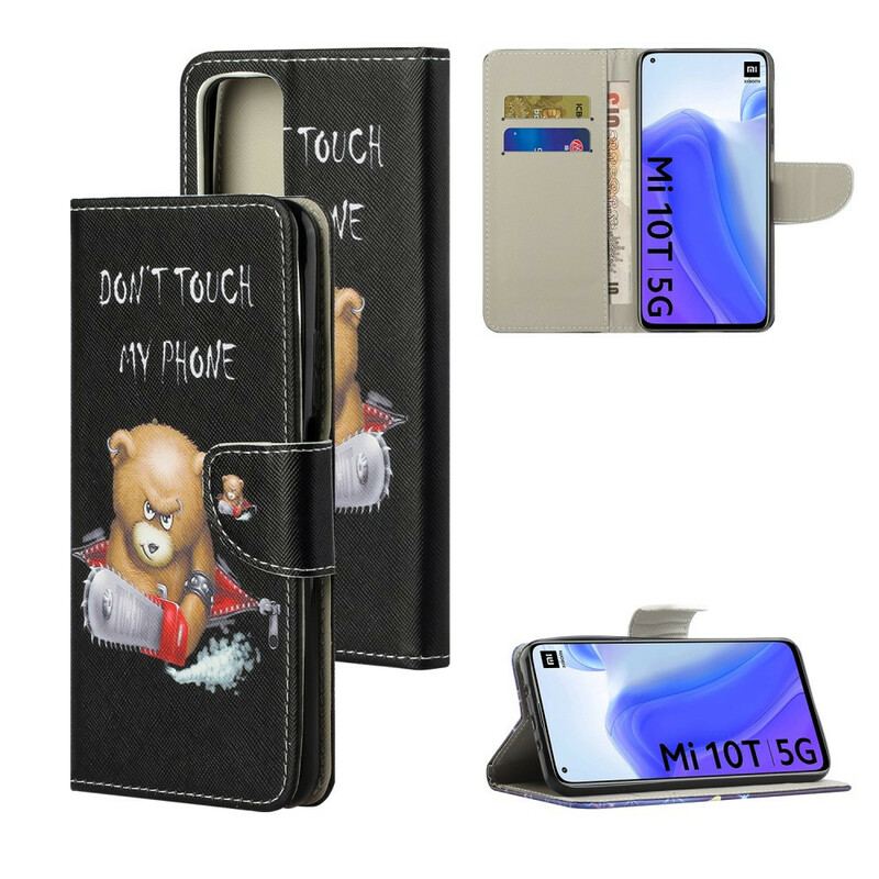 Capa Flip Para Xiaomi Mi 10T / 10T Pro Urso Perigoso