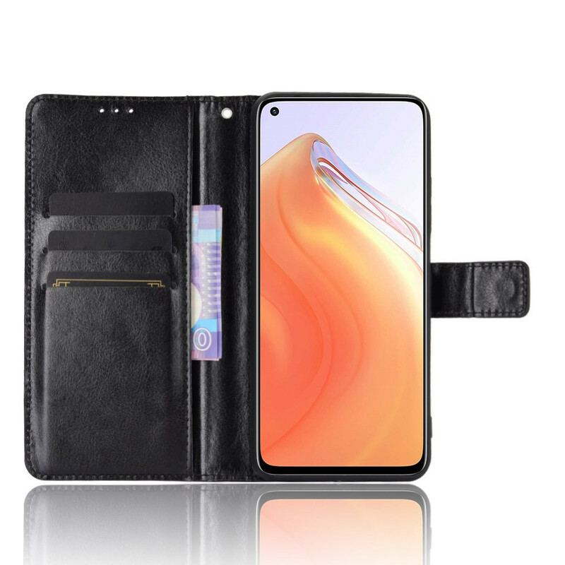 Capa Folio Para Xiaomi Mi 10T / 10T Pro Couro Falso Chamativo