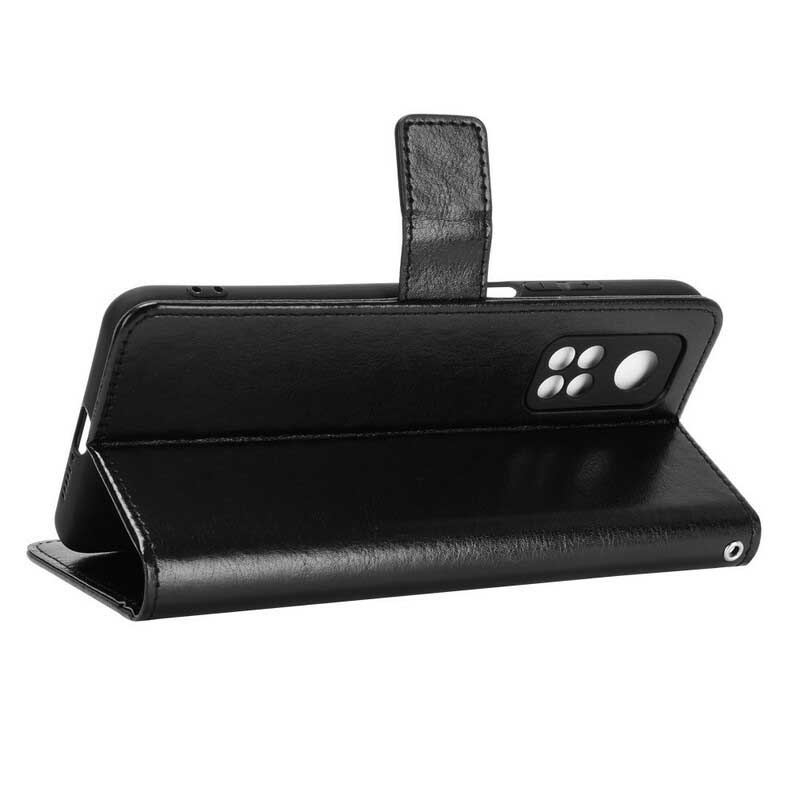 Capa Folio Para Xiaomi Mi 10T / 10T Pro Couro Falso Chamativo