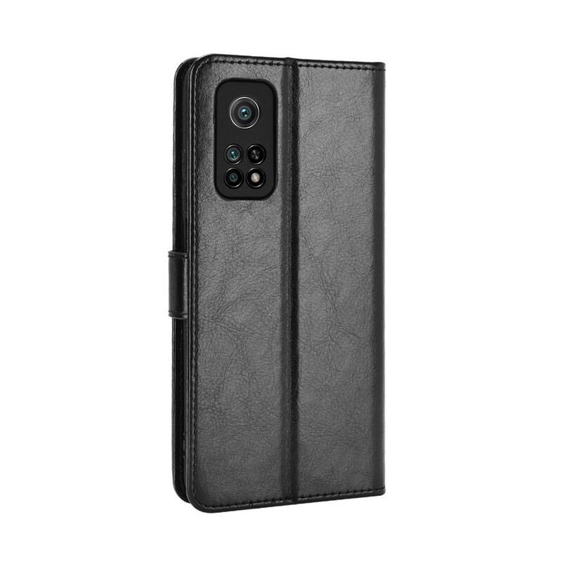 Capa Folio Para Xiaomi Mi 10T / 10T Pro Couro Falso Chamativo