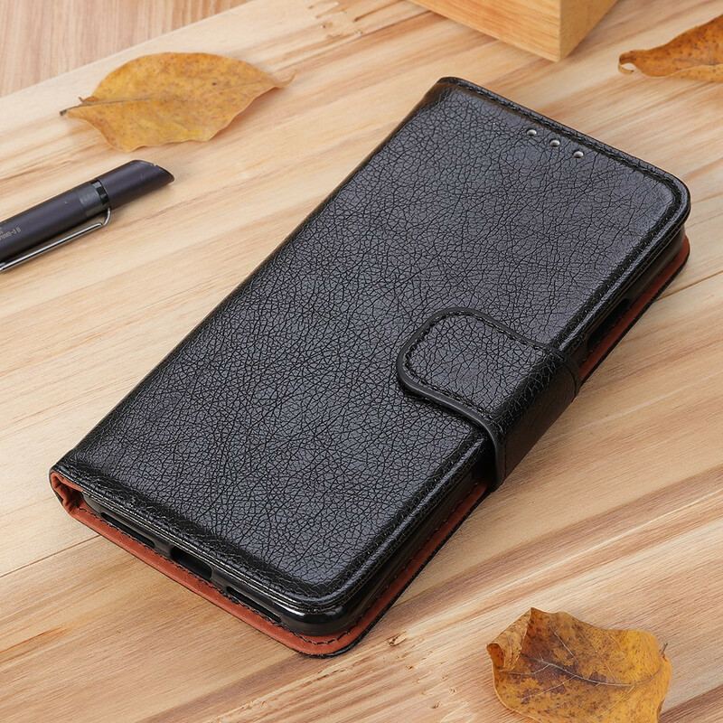 Capa Folio Para Xiaomi Mi 10T / 10T Pro Couro Nappa Dividido