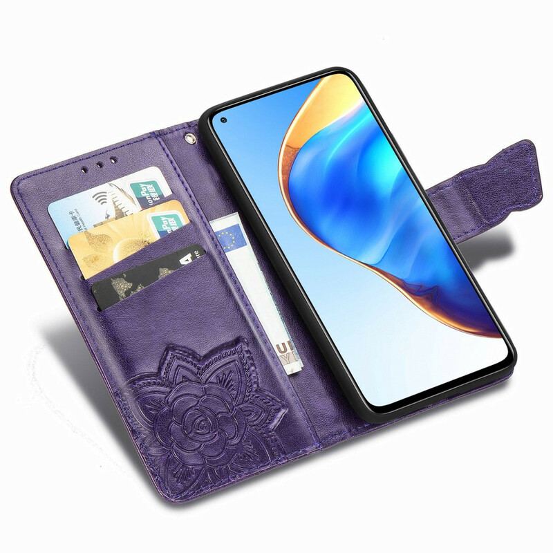 Capa Folio Para Xiaomi Mi 10T / 10T Pro Meia Borboleta