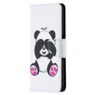 Capa Folio Para Xiaomi Mi 10T / 10T Pro Panda Divertido